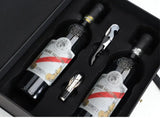 高貴腕帶式雙支皮酒盒︱Professional Wine Gift Box With Handles (Double)